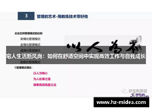 宅人生活新风尚：如何在舒适空间中实现高效工作与自我成长